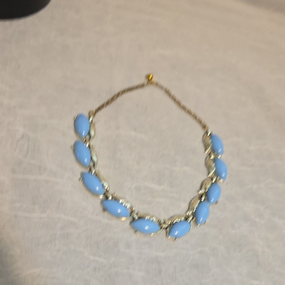 Elegant Blue and White GolWomen's Necklace - Picture 8 of 11